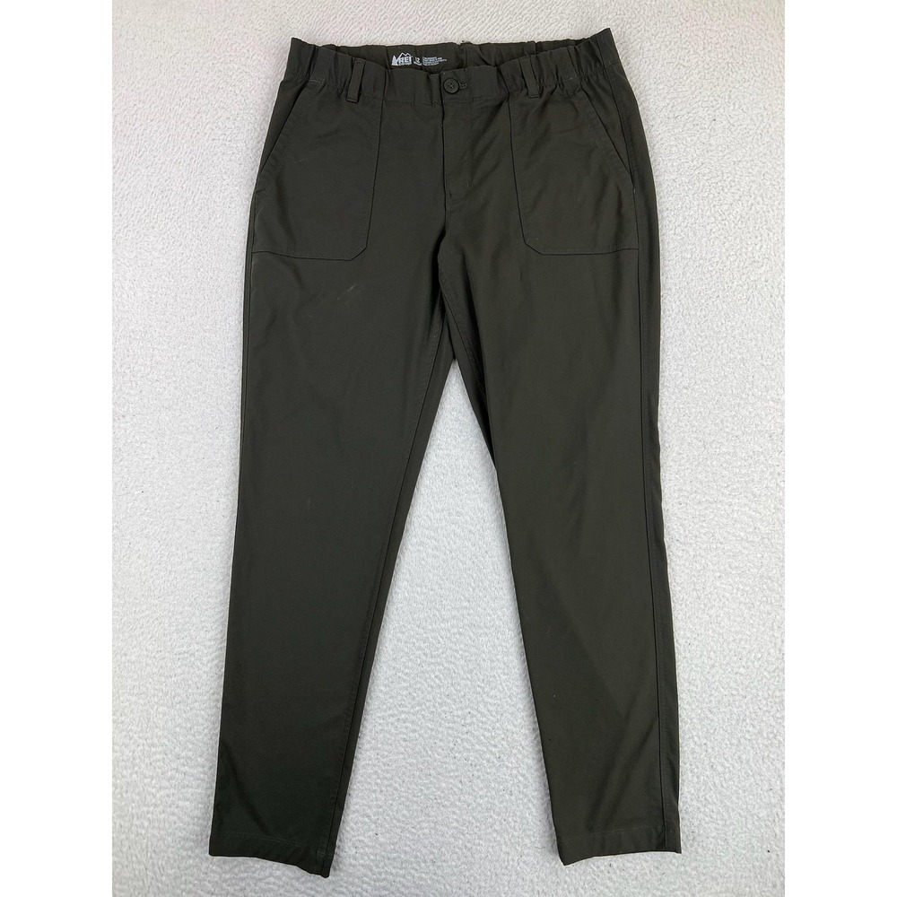 REI Co-op Trailmade Jogger Pants Womens 12 Green Nylon Stretch Hiking 19810-S20